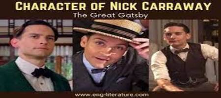 What's lacking in Nick's character in Great Gatsby?